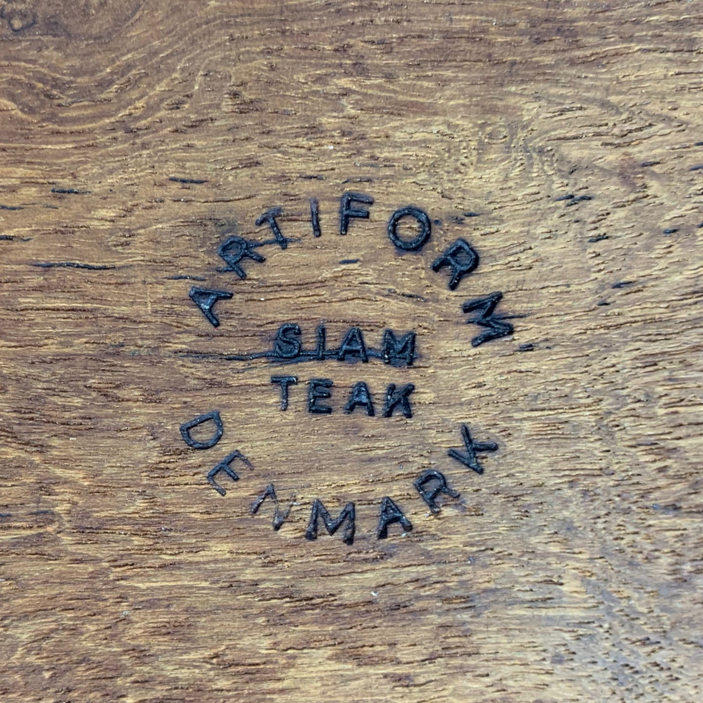 Denmark Artiform Teak Tablett mit 4 Schalen - Vintage
