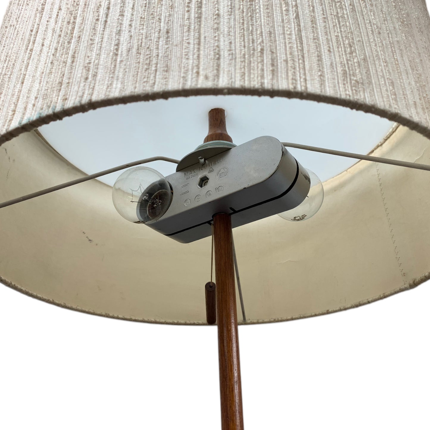 Teak Temde Typ 25 Tischlampe Mid Century