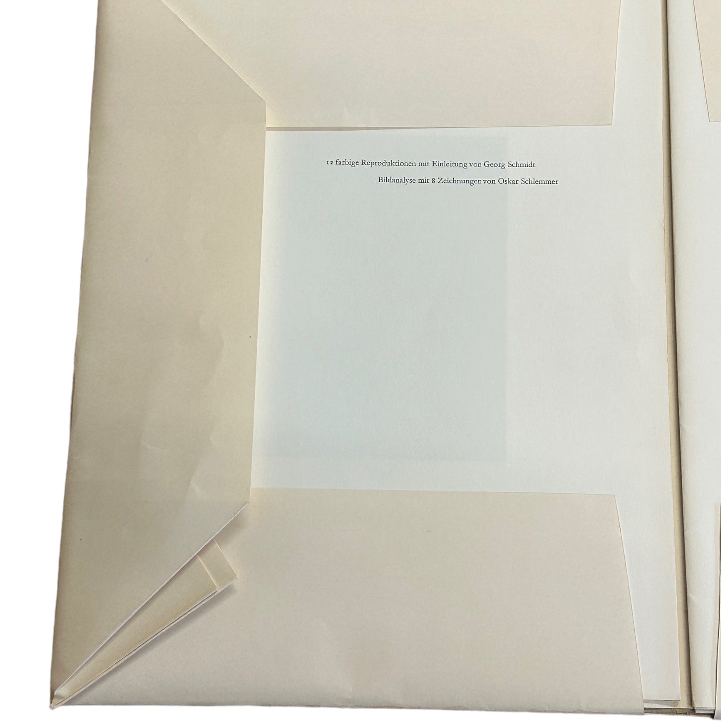 Oskar Schlemmer - 12 farbige Reproduktionen mit Einleitung von Georg Schmidt - Grafikmappe