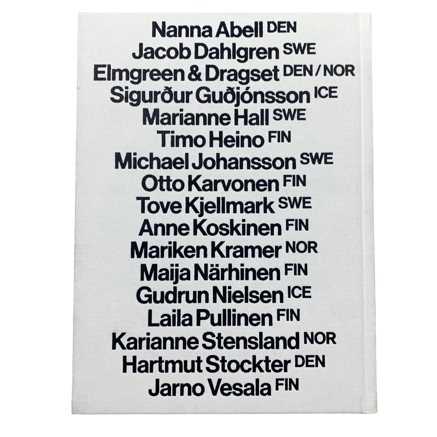 SWE ICE NOR DEN FIN - skulptur - Bildband Buch - Hatje Cantz