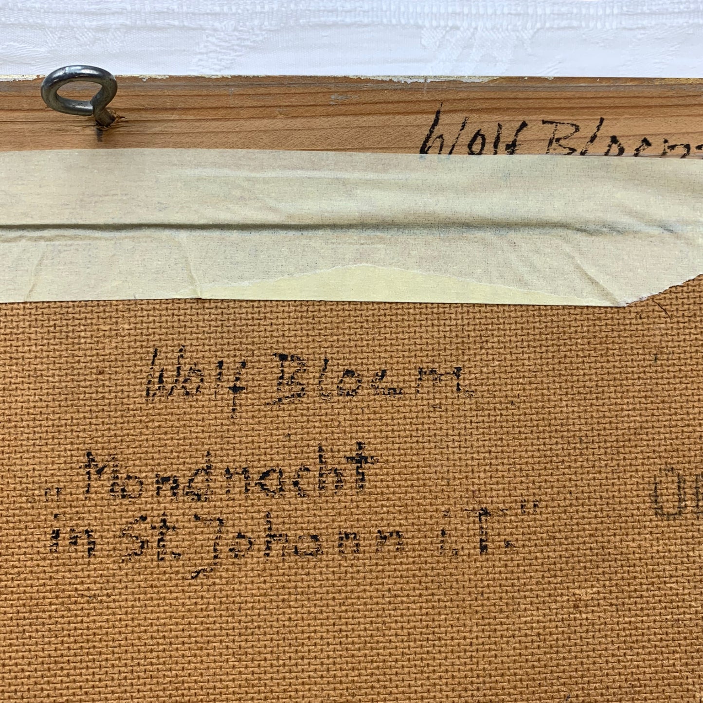Wolf Bloem - Mondnacht in St. Johann i.T. - gerahmt