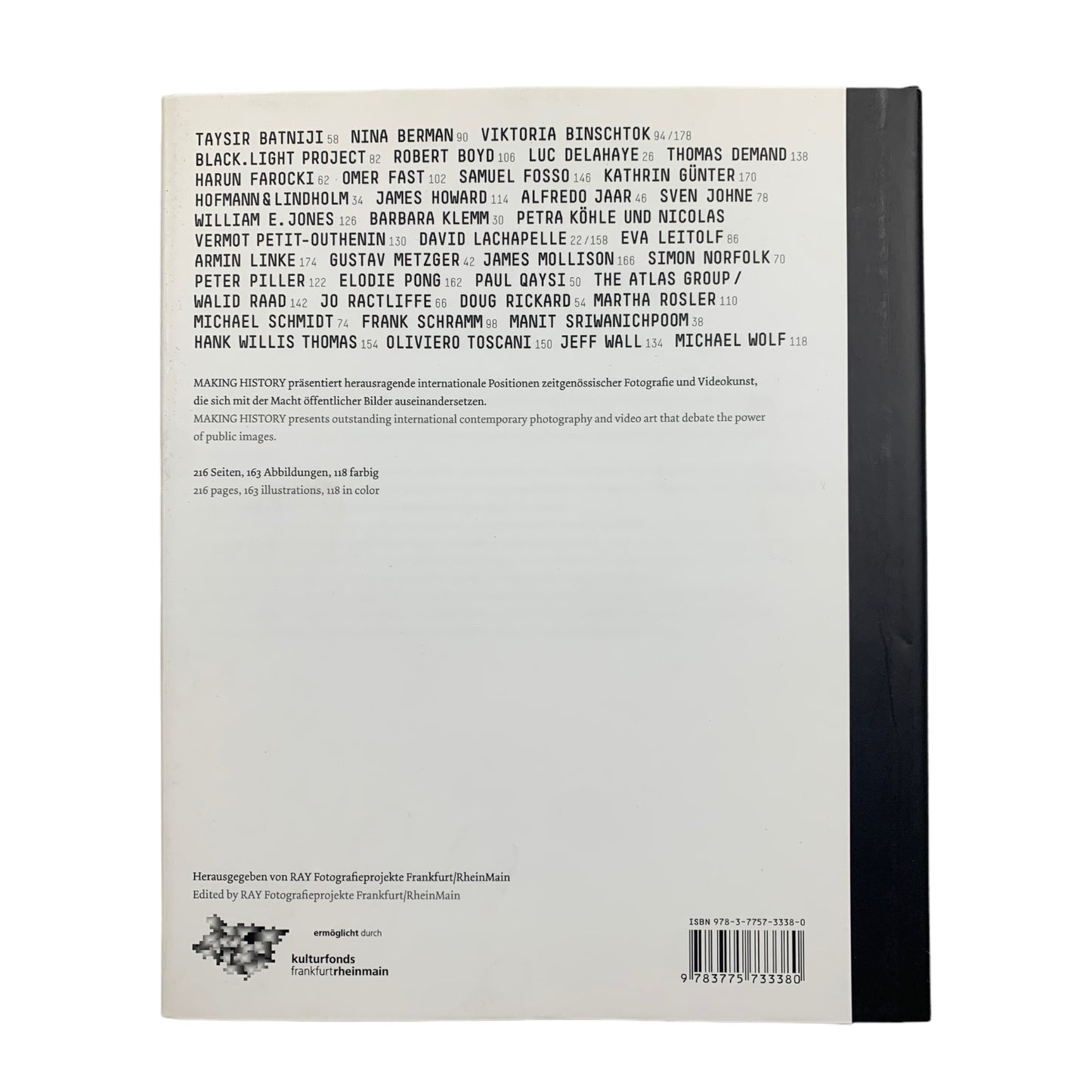 RAY 2012- Making History - Bildband Buch - Hatje Cantz