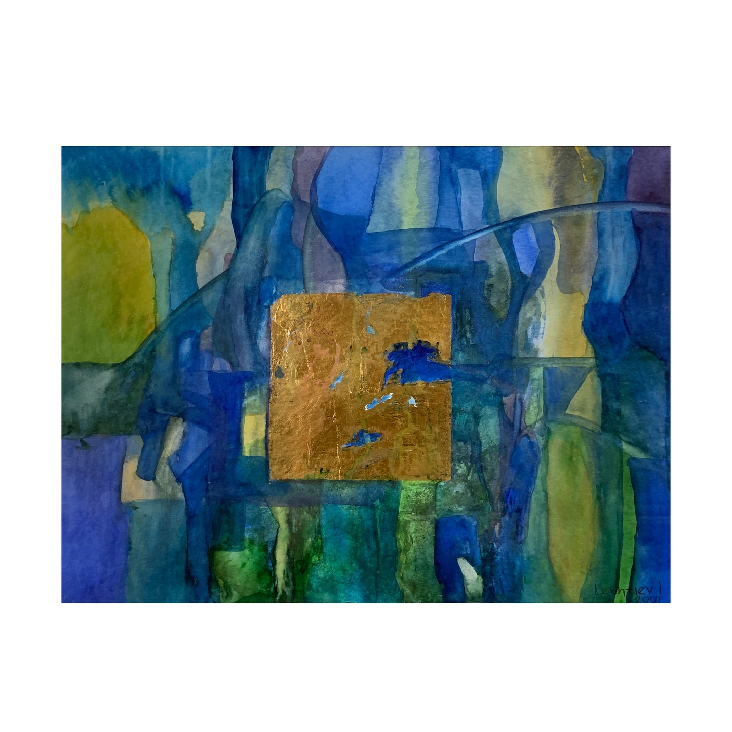 Igor Leontiev - Abstraktes Gemälde - 2001 - gerahmt