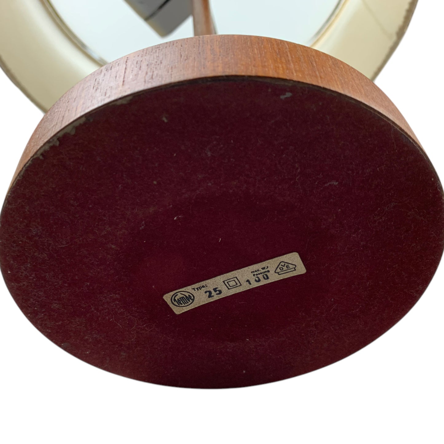 Teak Temde Typ 25 Tischlampe Mid Century