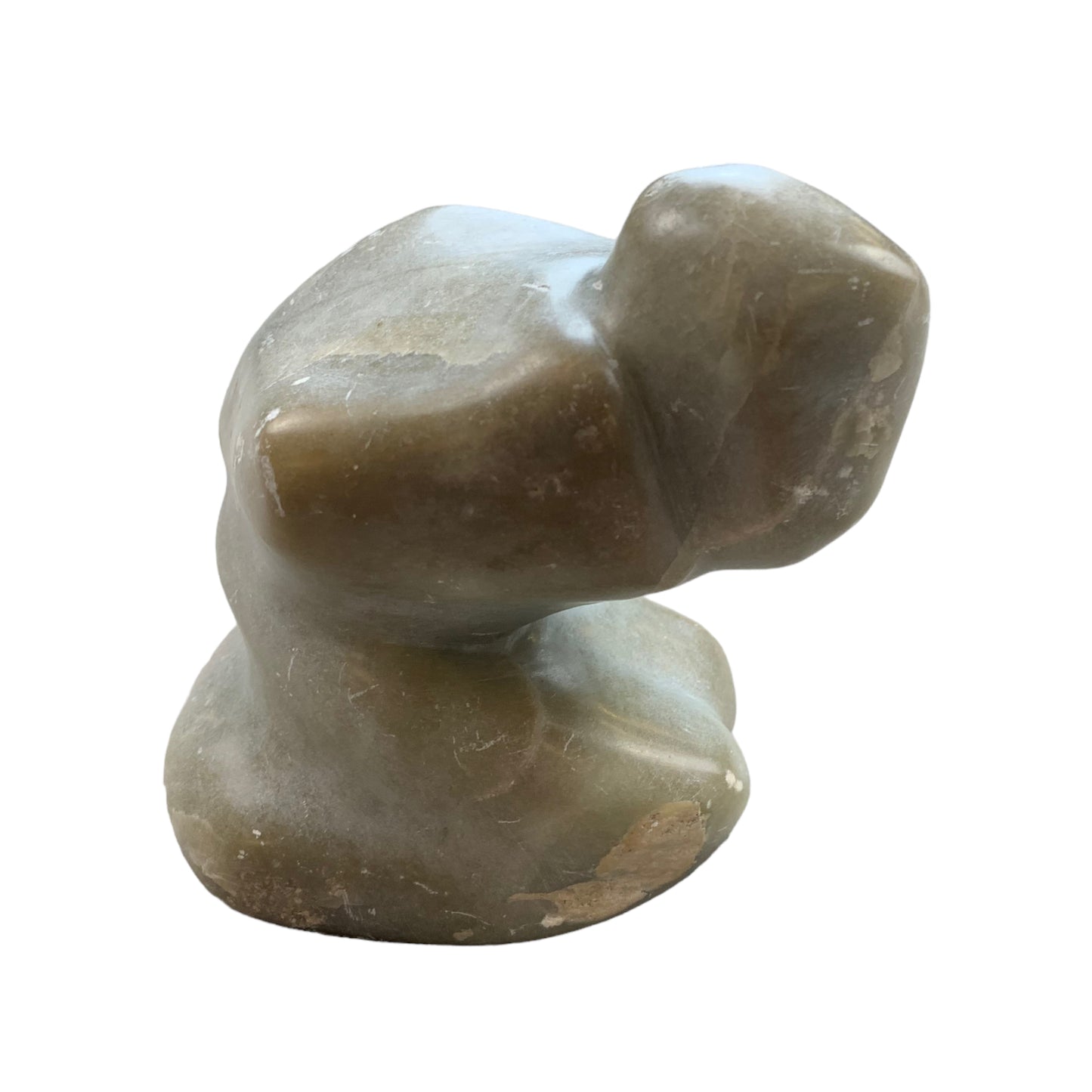 Vintage Steinskulptur - Figur Abstrakt Skulptur - Handmade