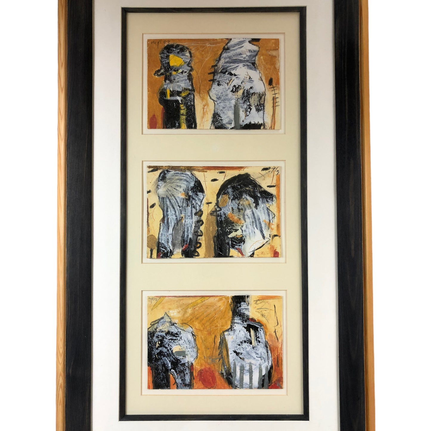 Gerald Nigl - 3 Abstrakte Gemälde - Serie - 2003 - gerahmt
