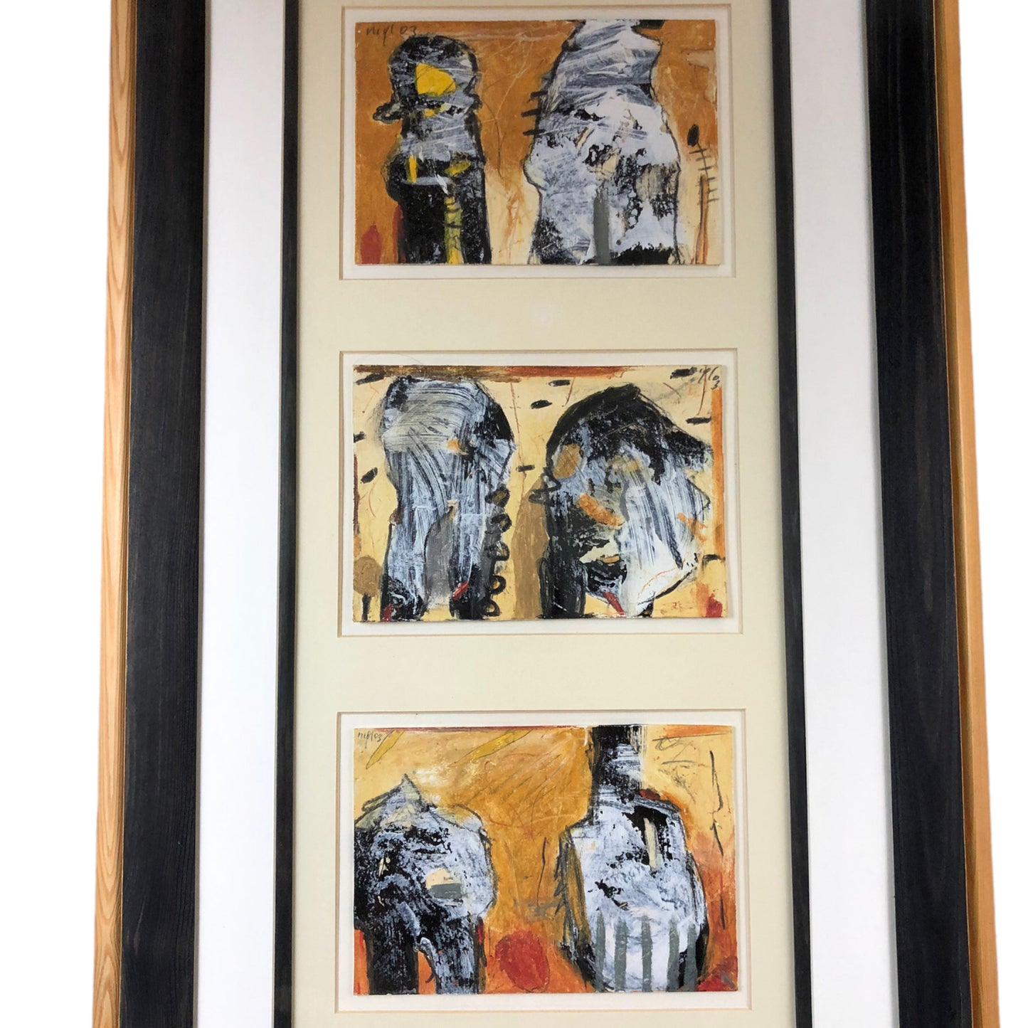Gerald Nigl - 3 Abstrakte Gemälde - Serie - 2003 - gerahmt