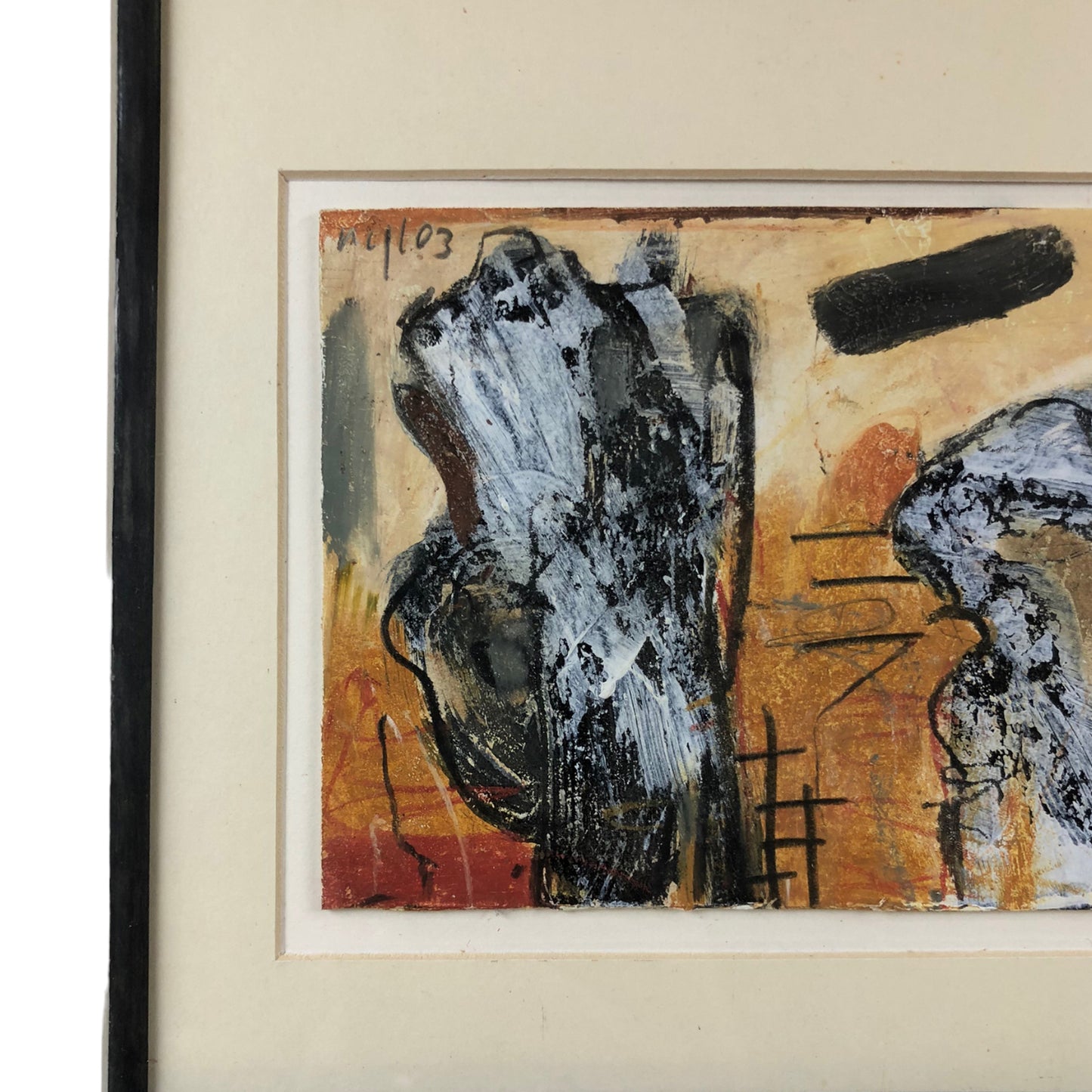Gerald Nigl - 3x Abstrakte Gemälde - Serie - 2003 - gerahmt