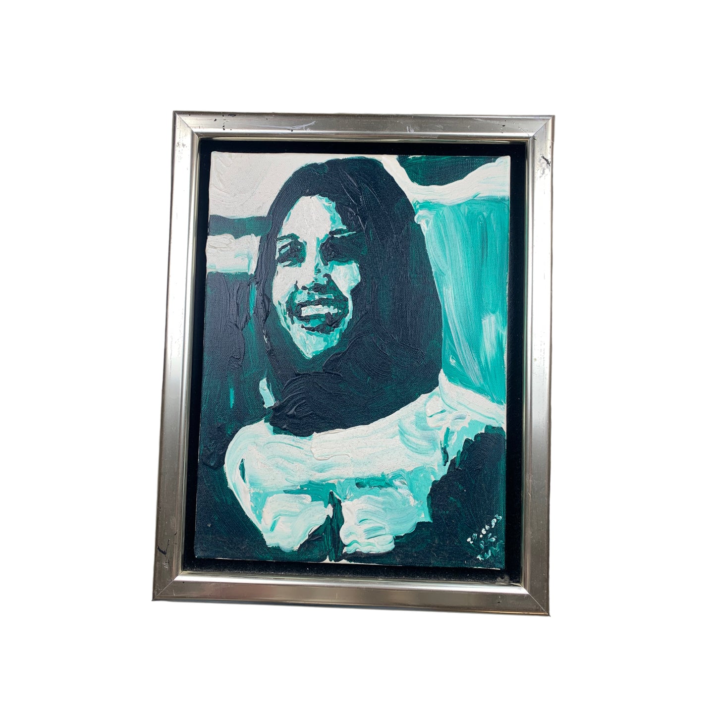 Unknown Artist - Abstraktes Frauen Portrait - gerahmt