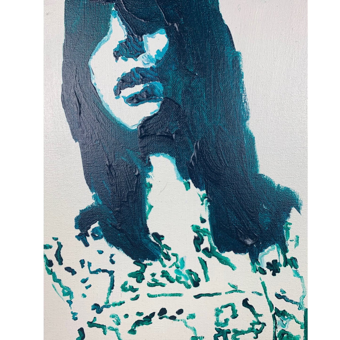 Unknown Artist - Abstraktes Frauen Portrait - gerahmt