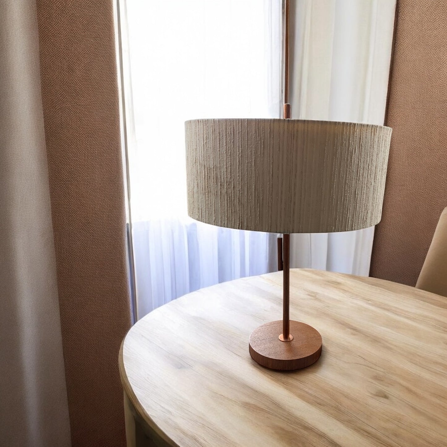 Teak Temde Typ 25 Tischlampe Mid Century