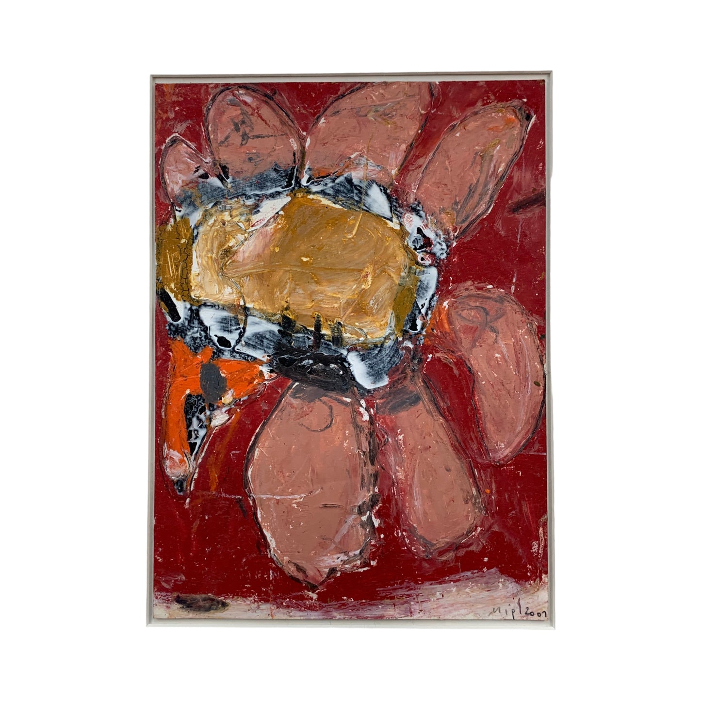 Gerald Nigl - Abstraktes Gemälde - 2001 - gerahmt