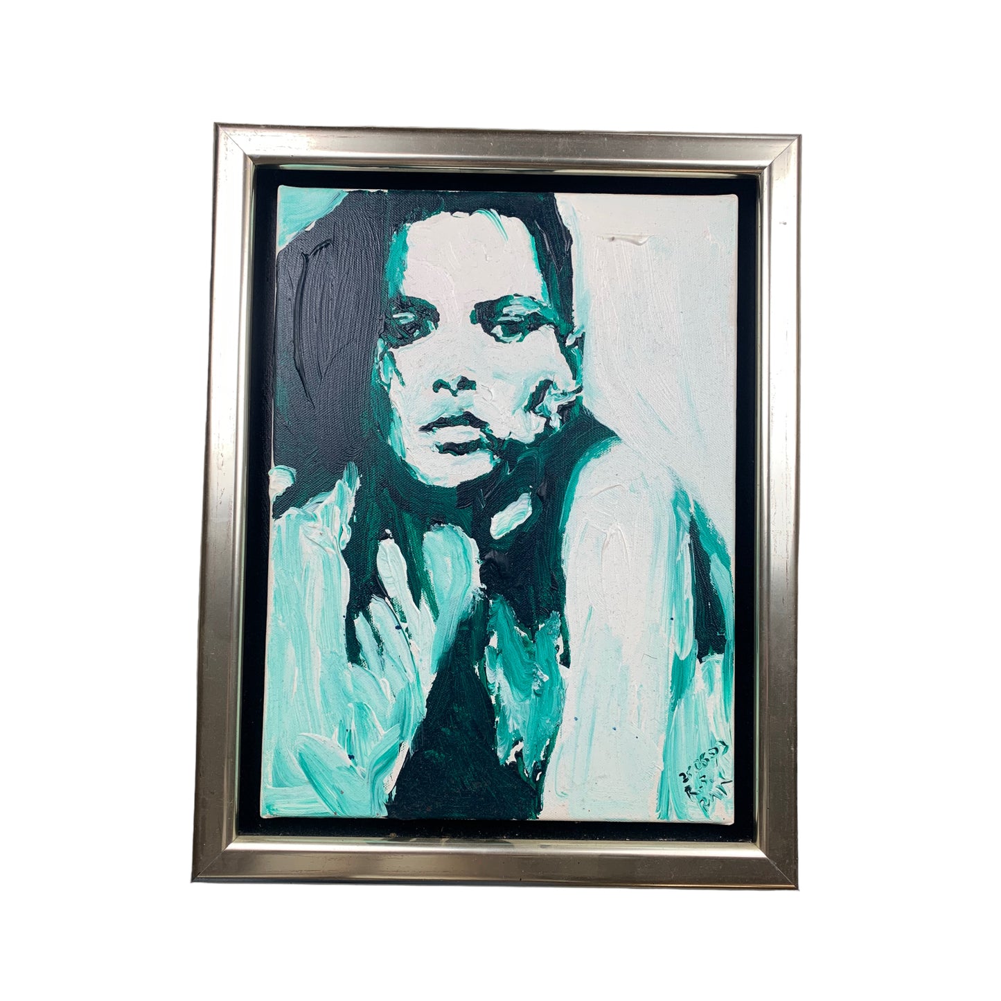 Unknown Artist - Abstraktes Frauen Portrait - gerahmt