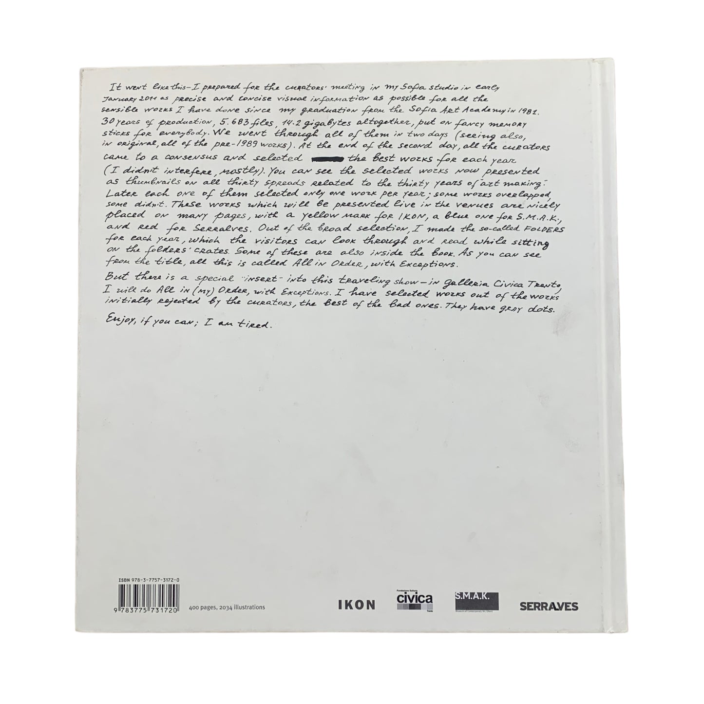 Nedko Solakov - All in Order, with Exceptions - Bildband Buch - Hatje Cantz