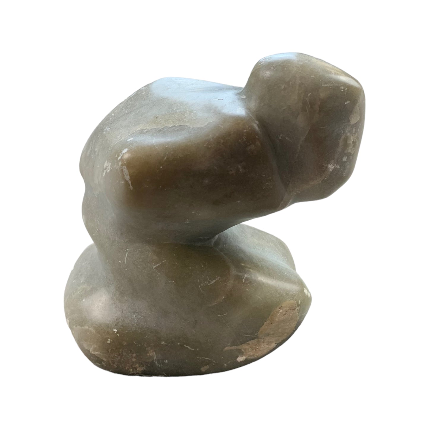 Vintage Steinskulptur - Figur Abstrakt Skulptur - Handmade