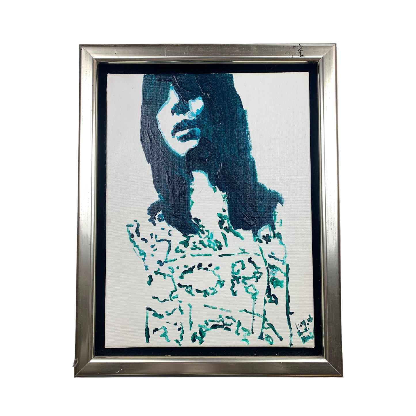 Unknown Artist - Abstraktes Frauen Portrait - gerahmt