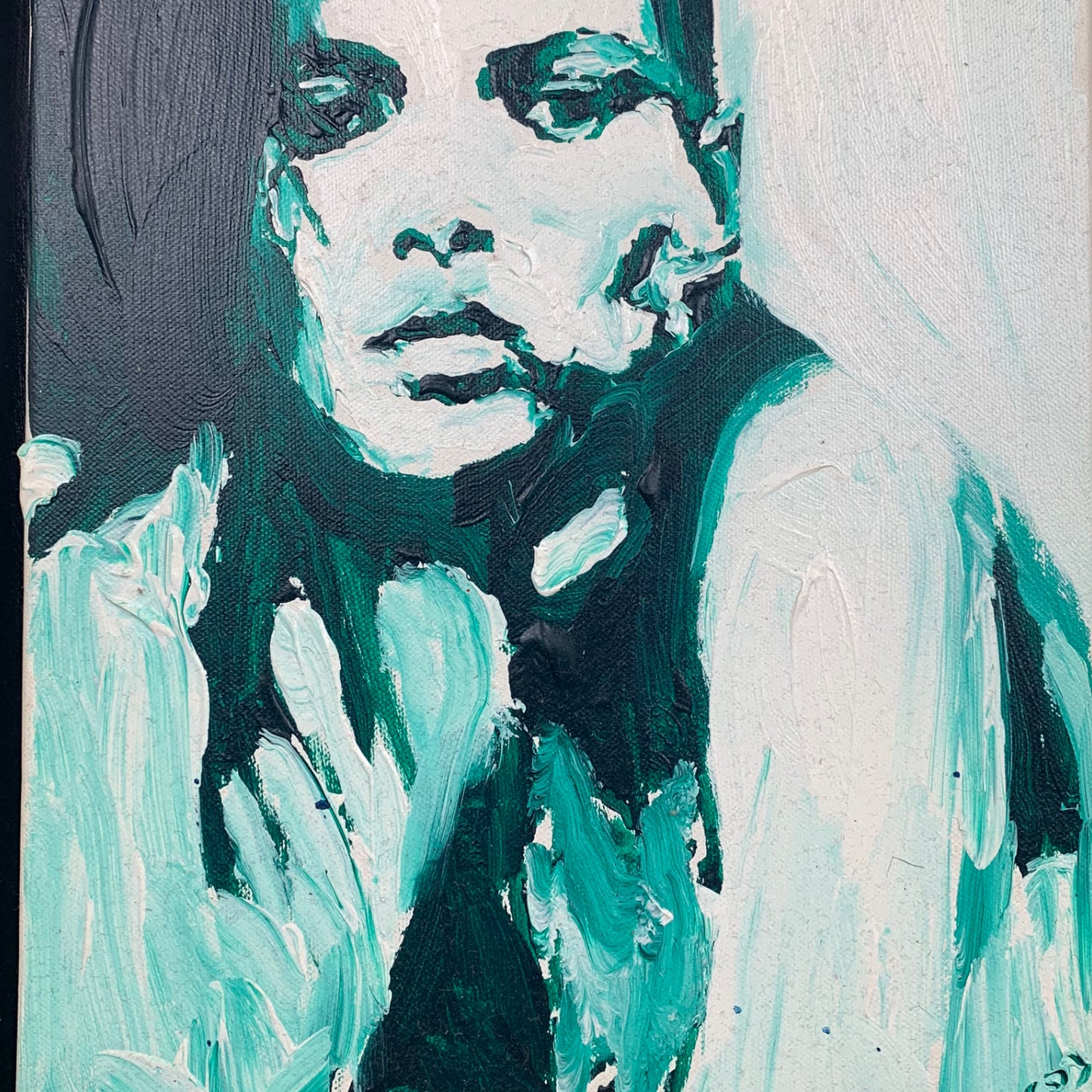 Unknown Artist - Abstraktes Frauen Portrait - gerahmt