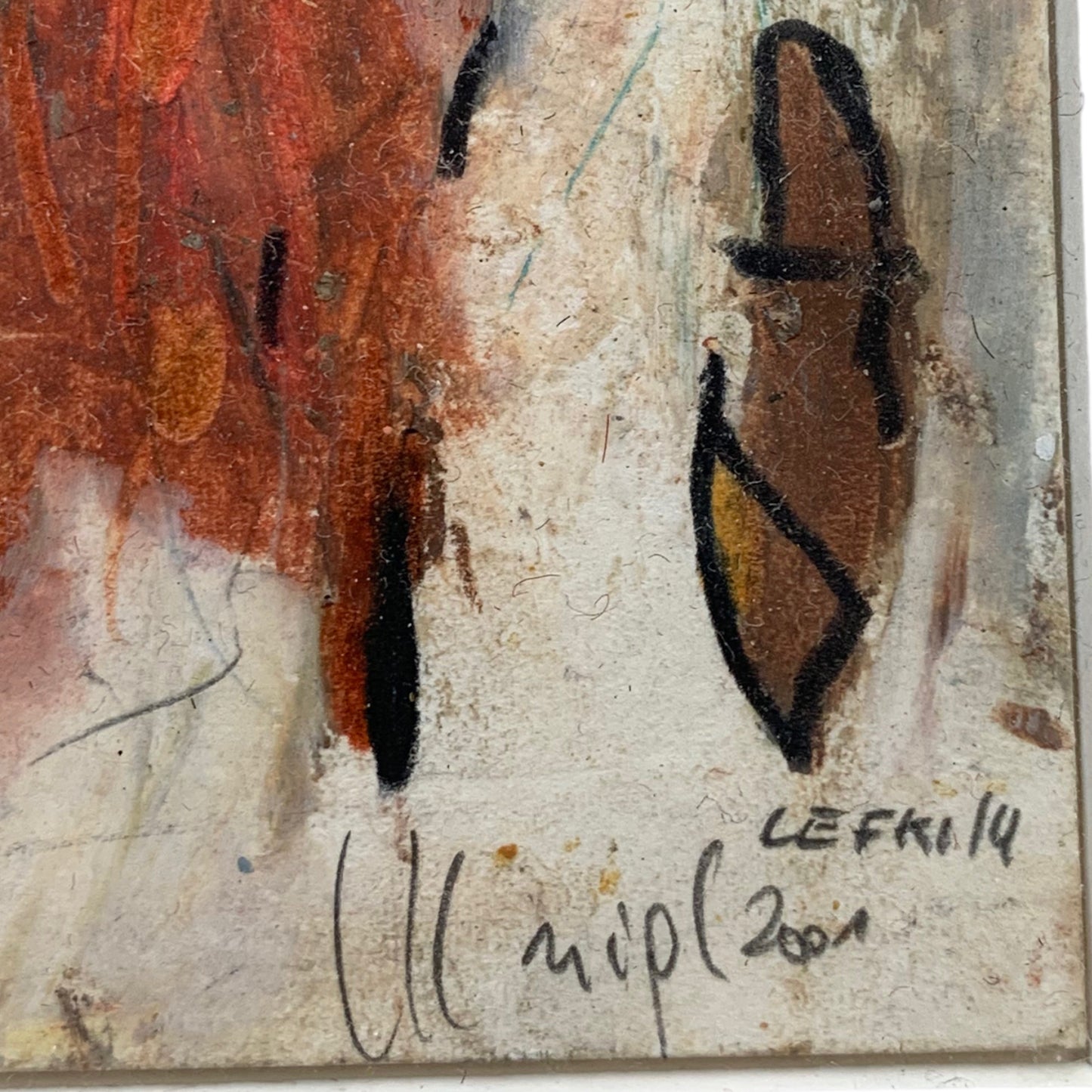 Gerald Nigl - Abstraktes Gemälde - 2001 - gerahmt