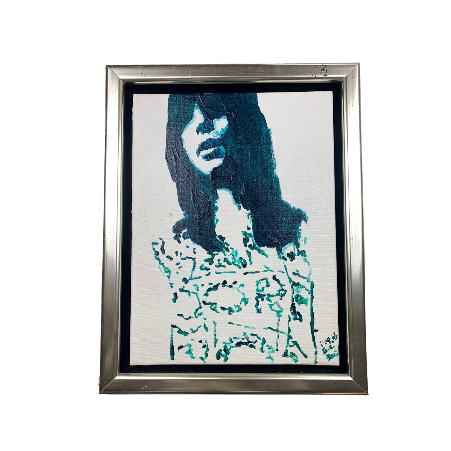 Unknown Artist - Abstraktes Frauen Portrait - gerahmt