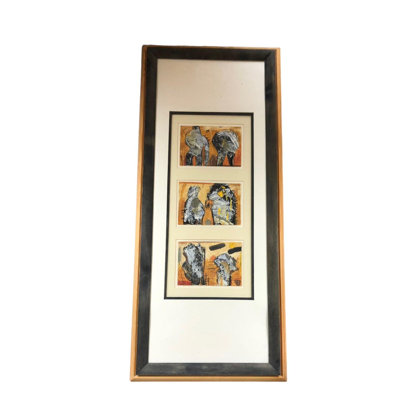 Gerald Nigl - 3x Abstrakte Gemälde - Serie - 2003 - gerahmt