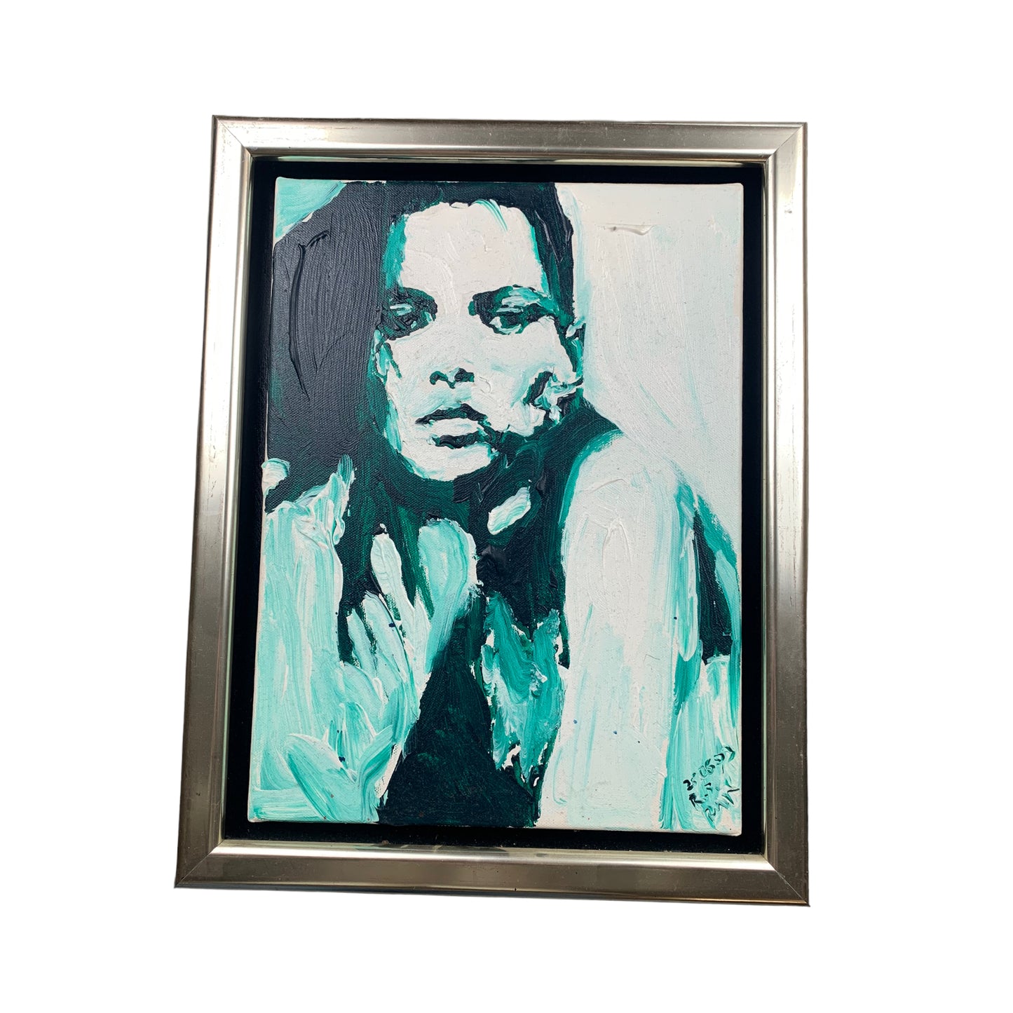 Unknown Artist - Abstraktes Frauen Portrait - gerahmt