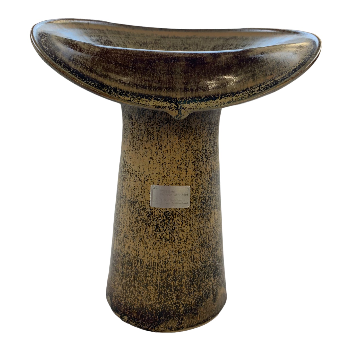 Vintage Pfeiffer Gerhards Keramik - Steingut aus Meisterhand - Vase