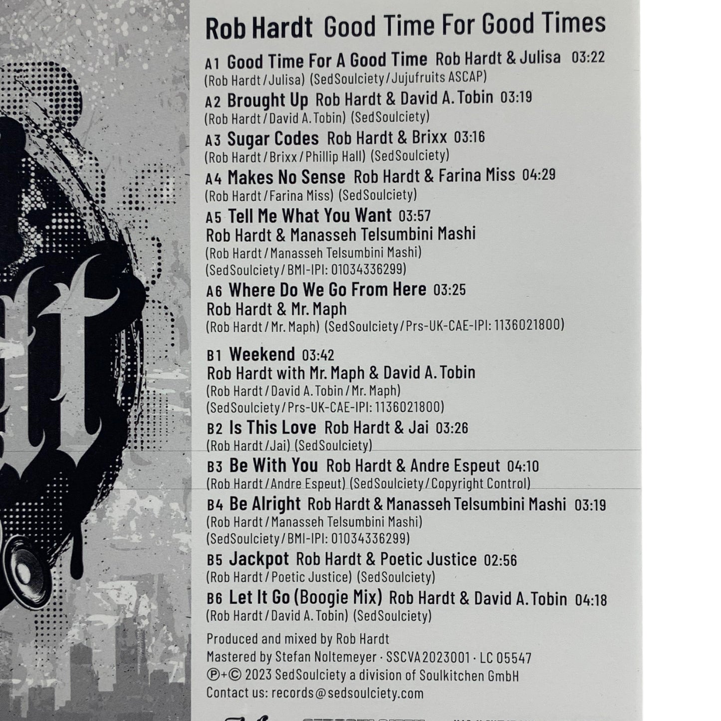 Rob Hardt - Good Time for Good Times - Vinyl - LP - Schallplatte - 2023