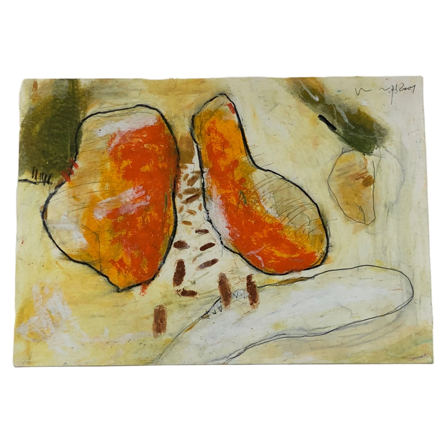 Gerald Nigl - Abstraktes Gemälde - 2001 - gerahmt