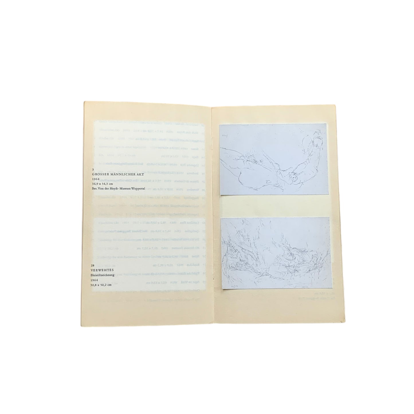Rudolf Schoofs - Bleistiftzeichnungen 1962-1964 - Bildband - Ausstellungsheft - Buch