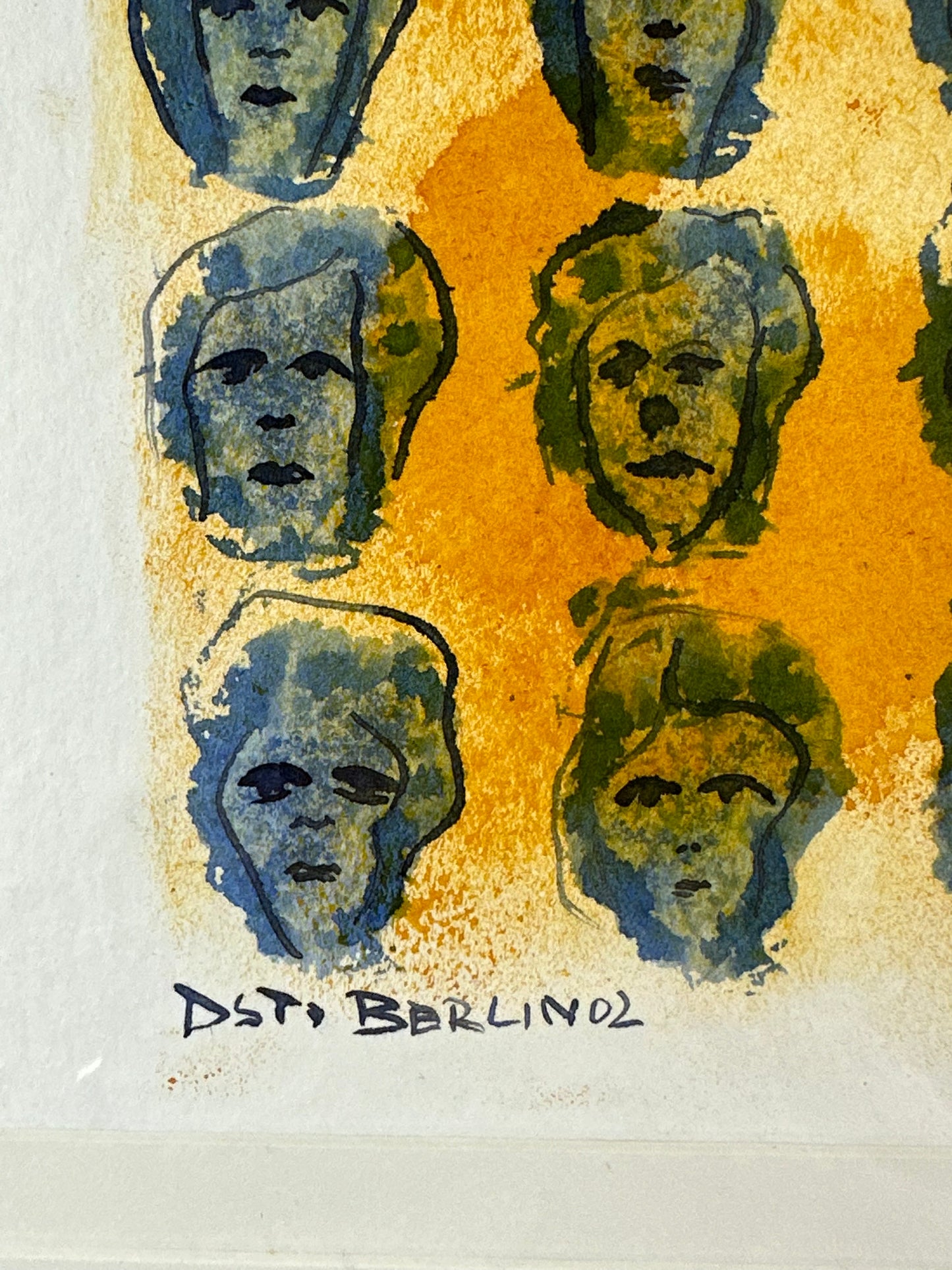 Ost Berlin - Abstrakte Portraits - 2002 - mit Rahmen
