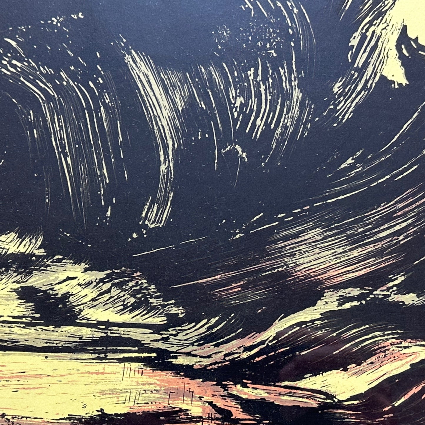 Emil Nolde - Die Welle - The Wave - Druck - gerahmt