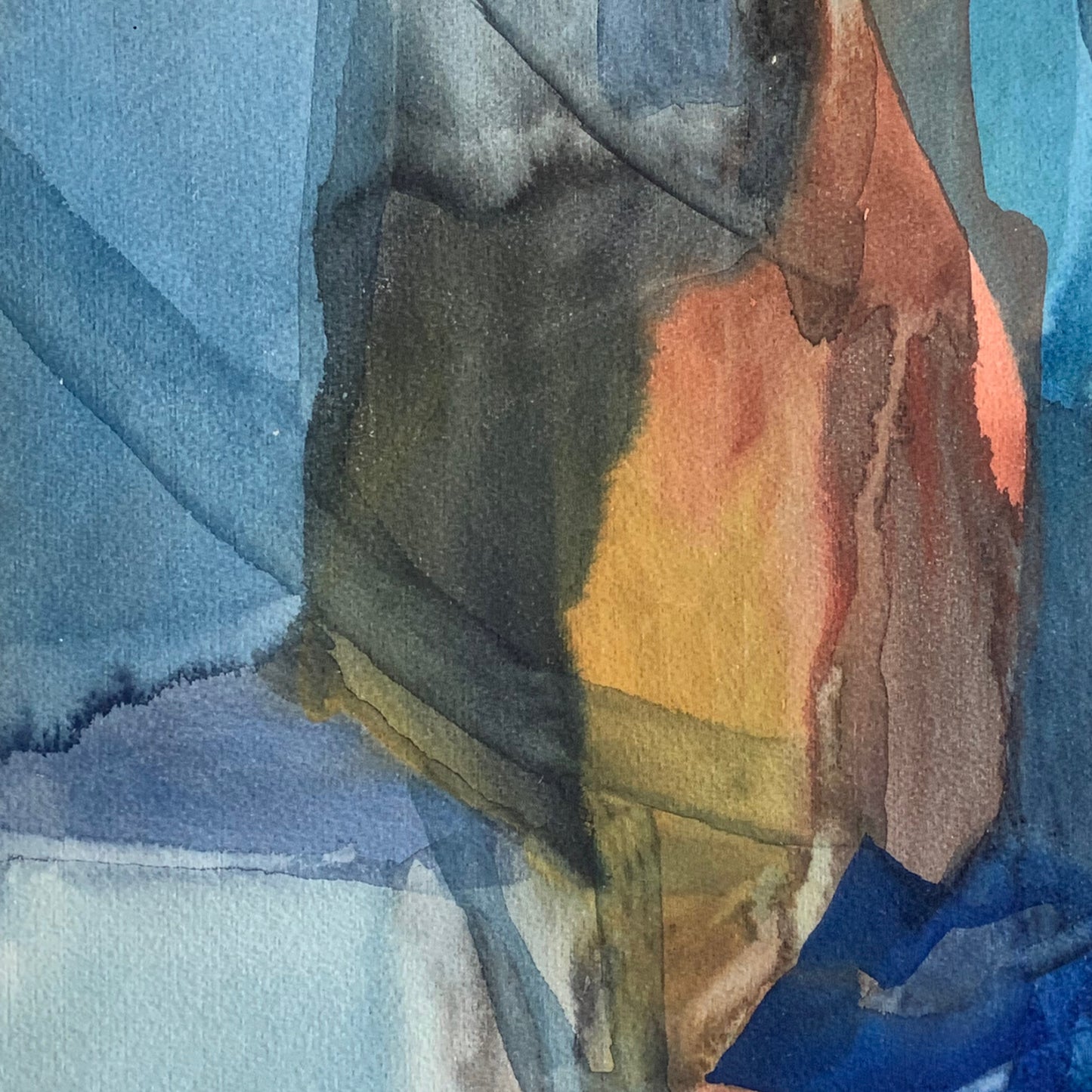 Igor Leontiev - Abstraktes Aquarell Gemälde - 2000 - gerahmt
