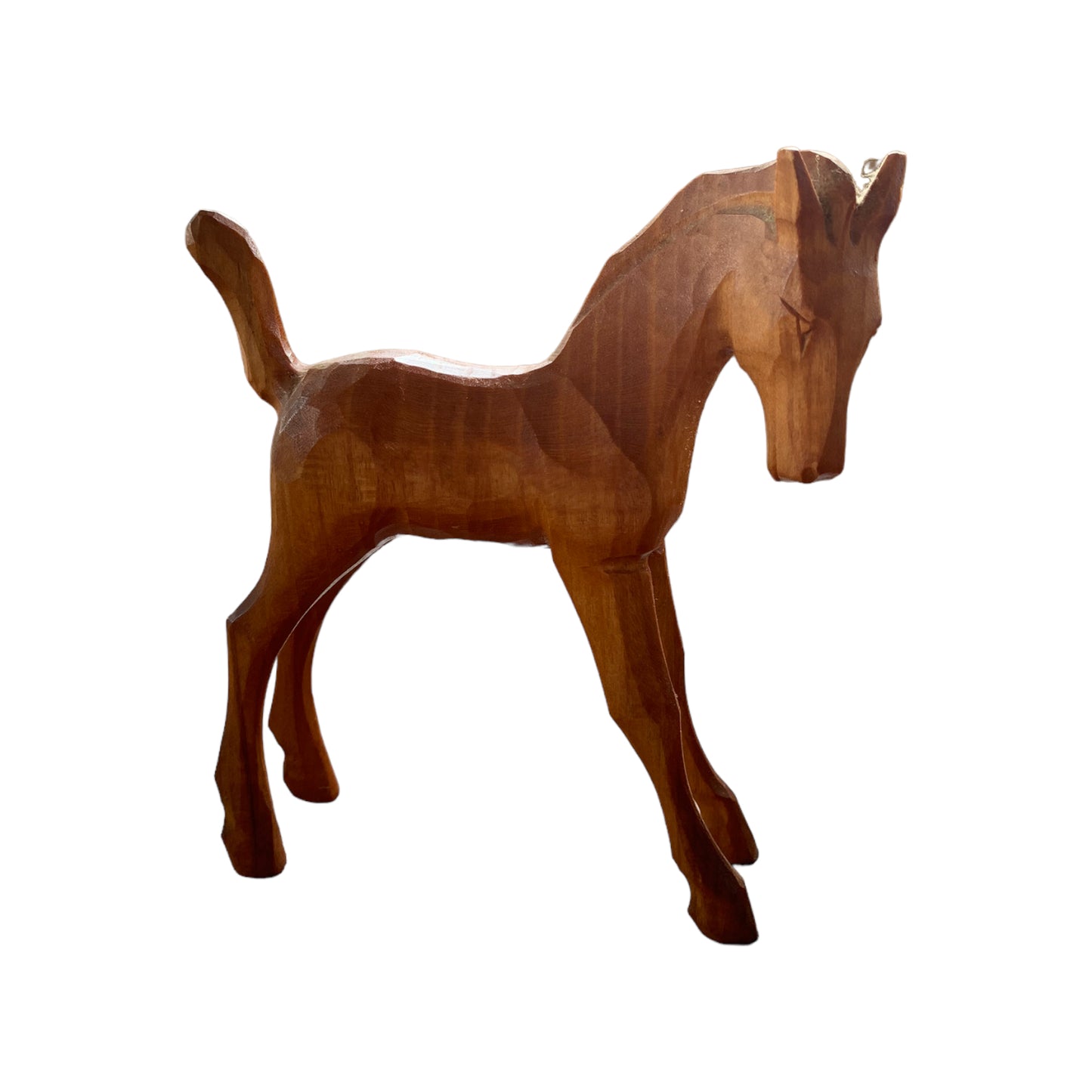 Vintage Holzpferd Holzfigur Deko Figur
