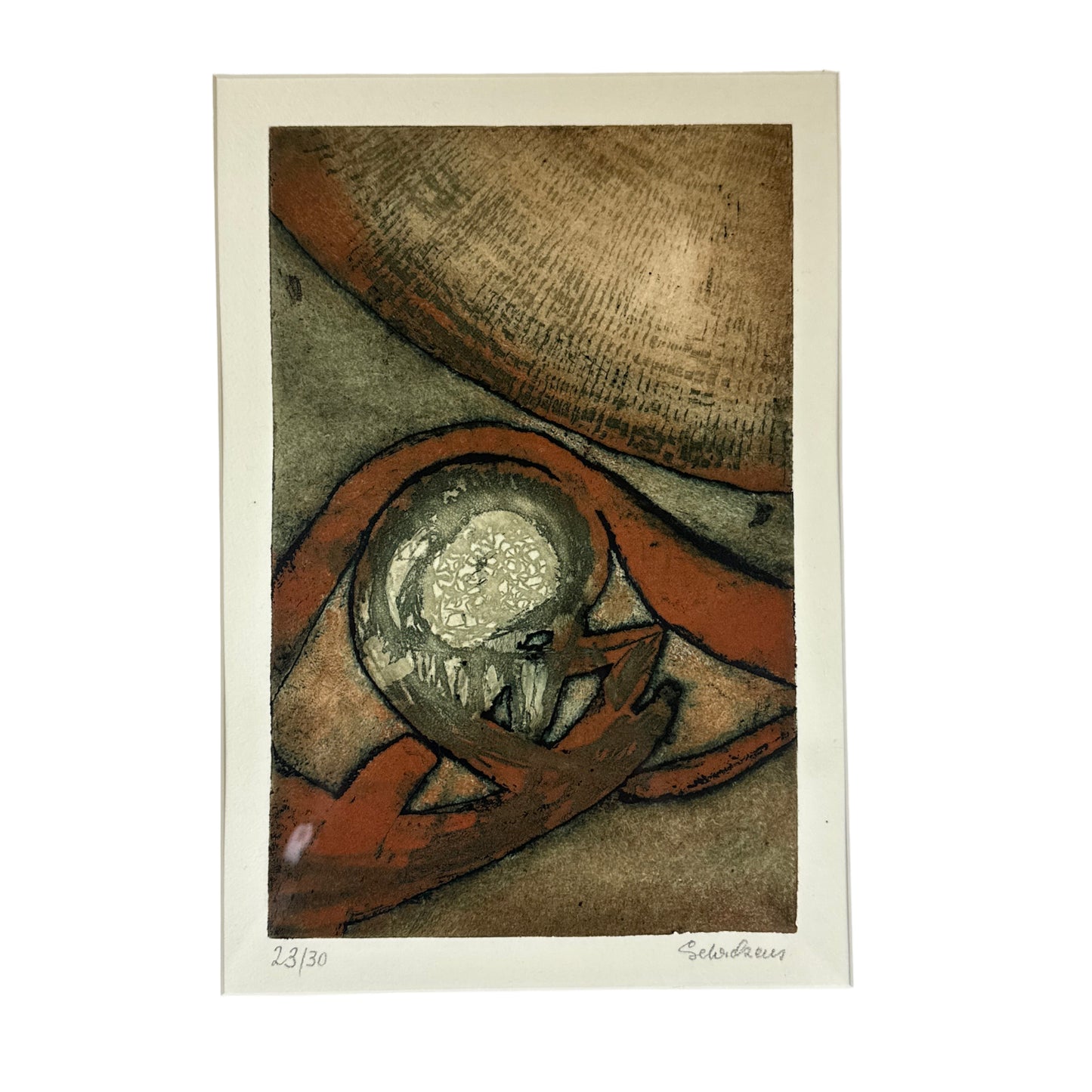 Unknown Artist - Abstraktes Bild - mit Rahmen
