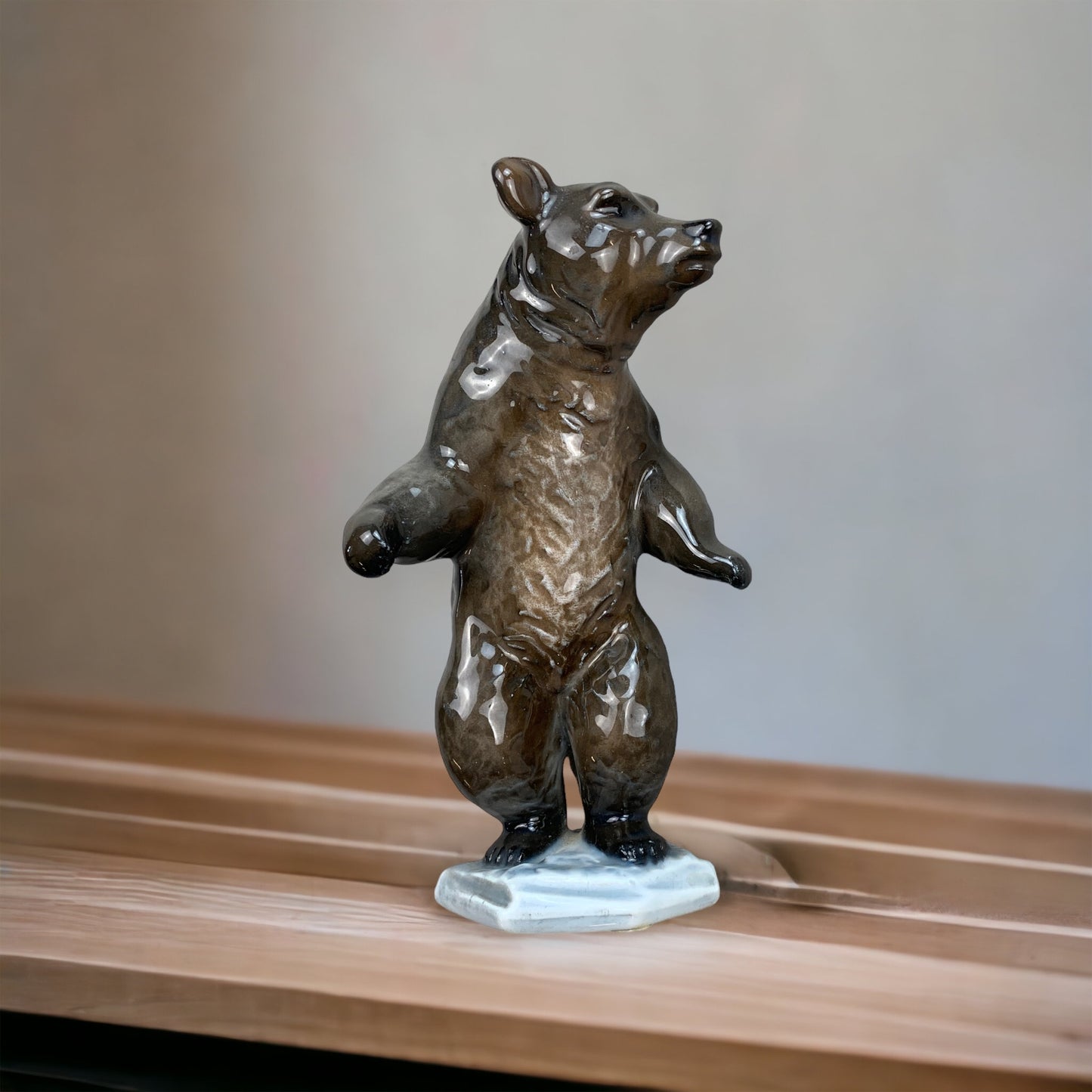Rosenthal Braunbär Porzellanfigur stehender Bär Figur Heidenreich