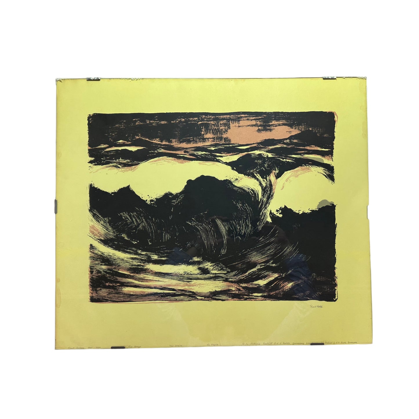 Emil Nolde - Die Welle - The Wave - Druck - gerahmt