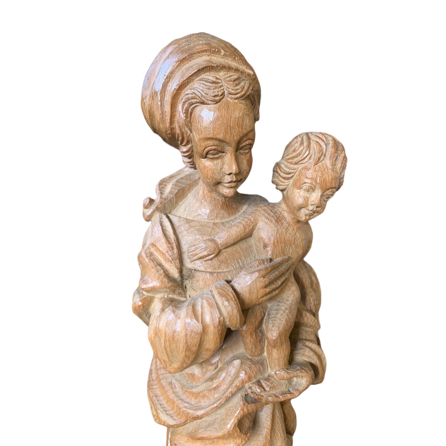 Vintage Mariafigur Madonna Holzfigur Figur