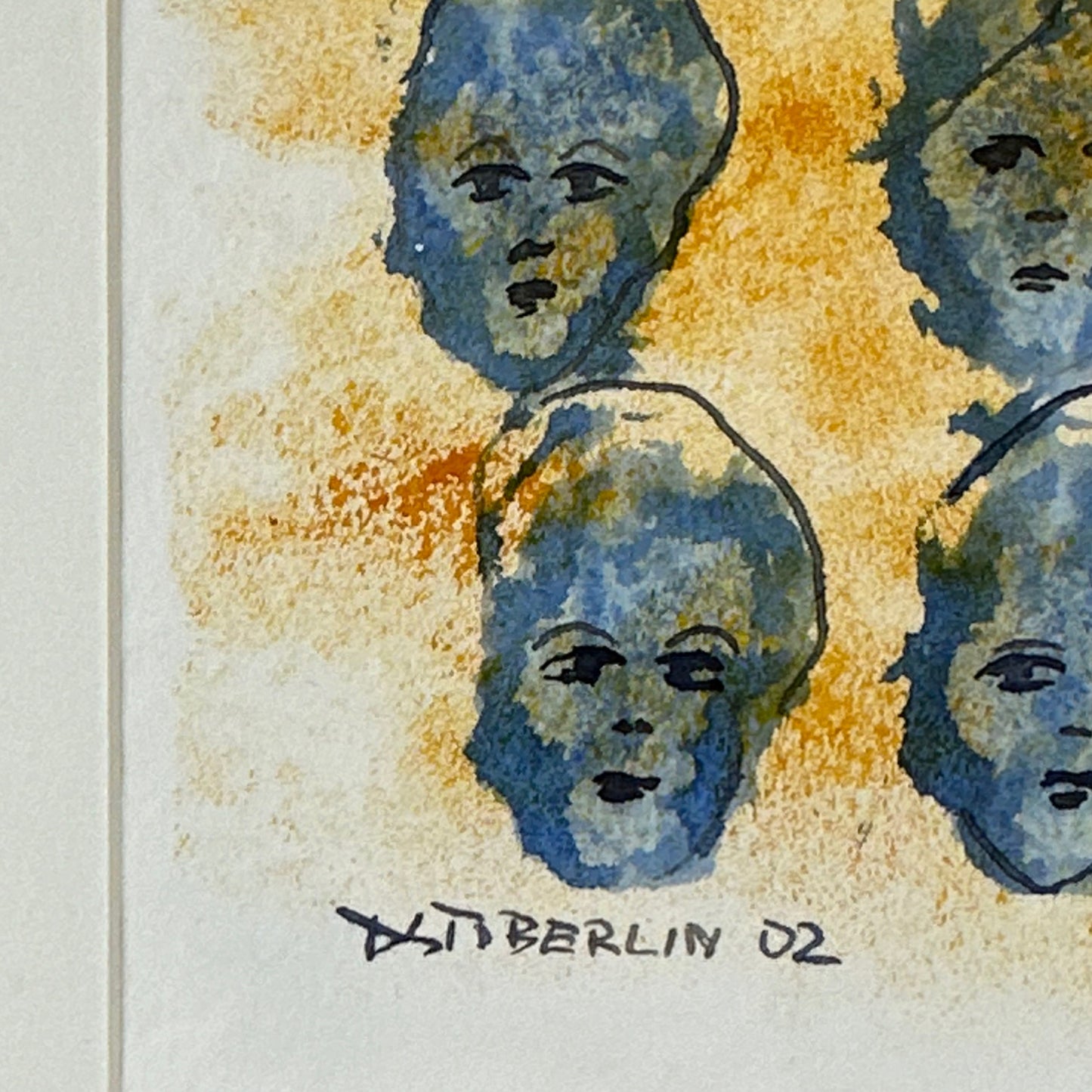 Ost Berlin - Abstrakte Portraits - 2002 - mit Rahmen