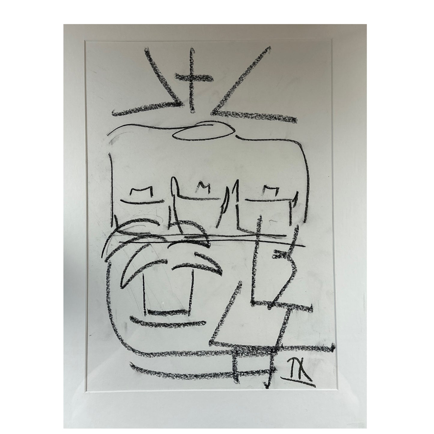 Unknown Artist - Abstraktes Bild - gerahmt