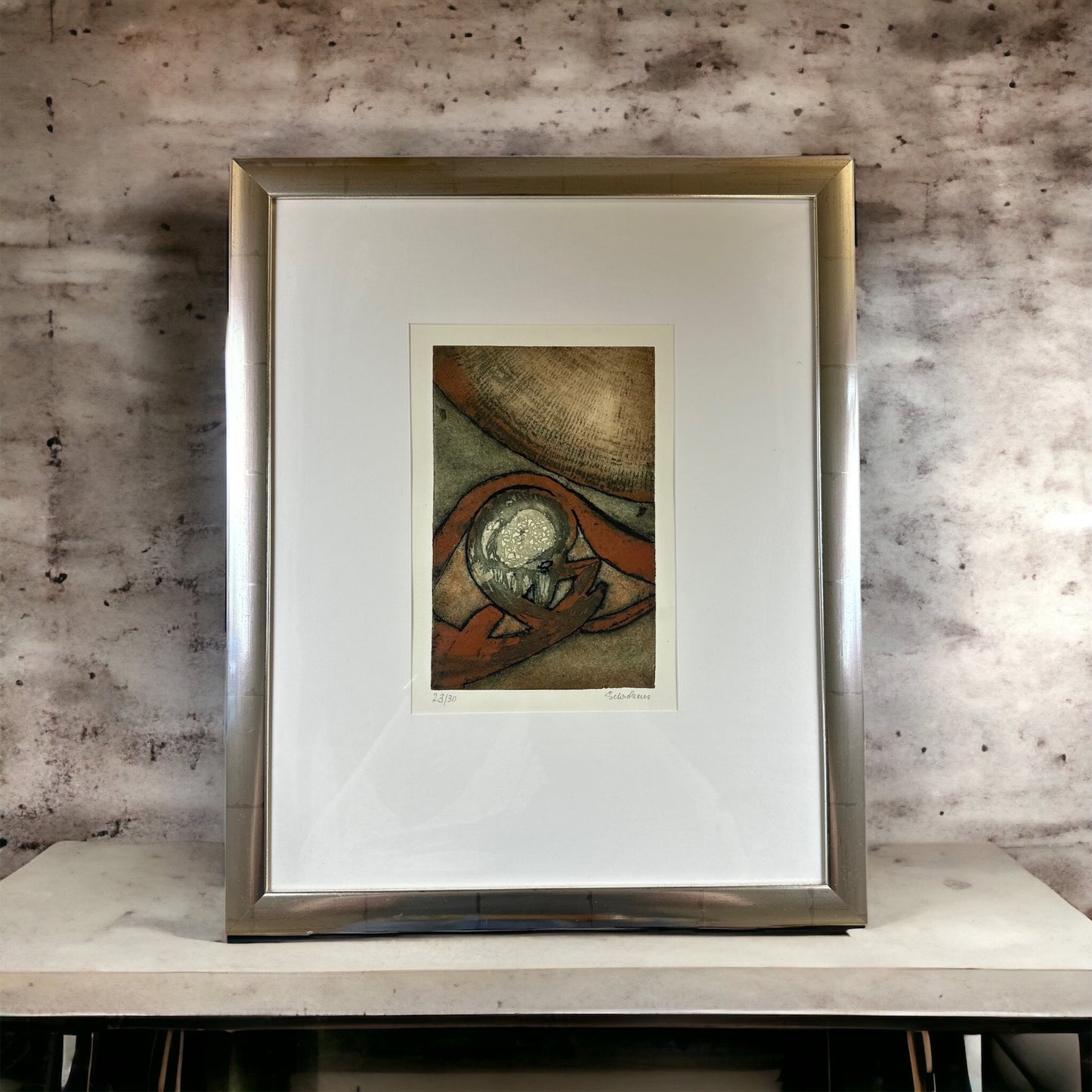 Unknown Artist - Abstraktes Bild - mit Rahmen