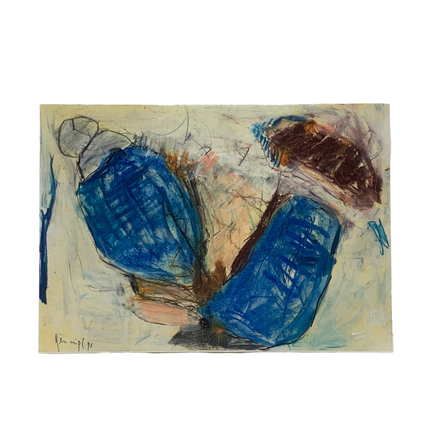 Gerald Nigl - Abstraktes Gemälde - 1996 - gerahmt