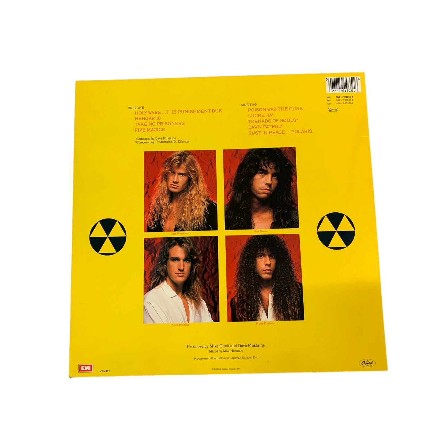 Megadeth - Rust in Peace- Vinyl - LP - Schallplatte - 1990