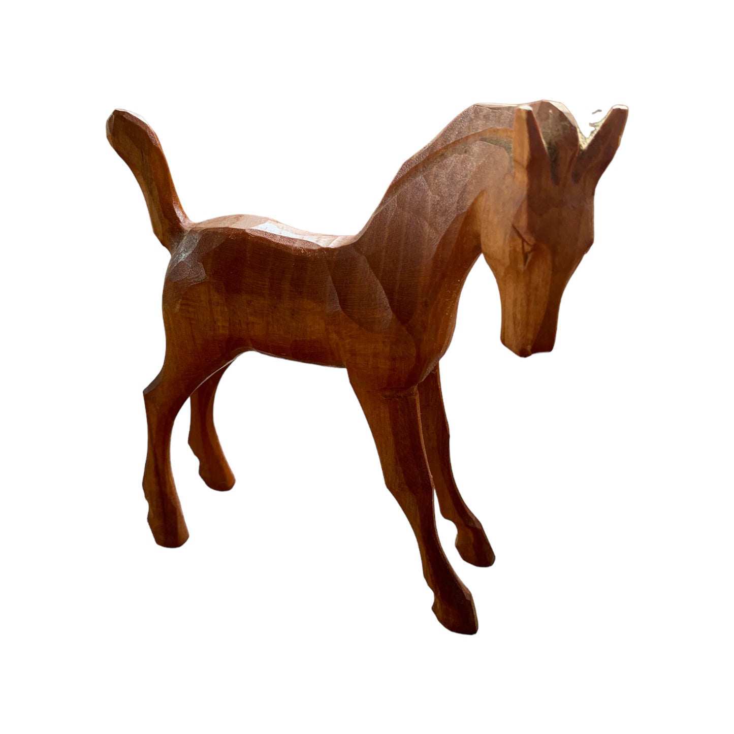 Vintage Holzpferd Holzfigur Deko Figur