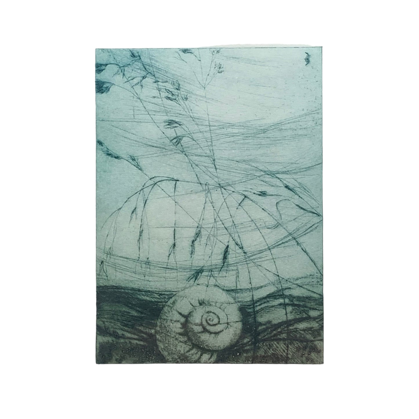 Unknown Artist - Abstraktes kleines Bild - gerahmt