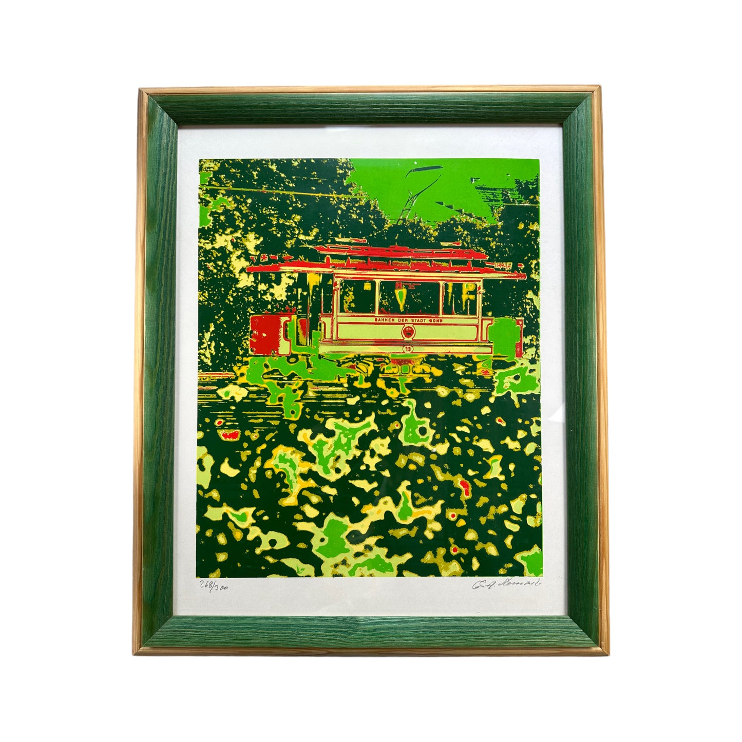 Unknown Artist - Bahnen der Stadt Bonn - gerahmt
