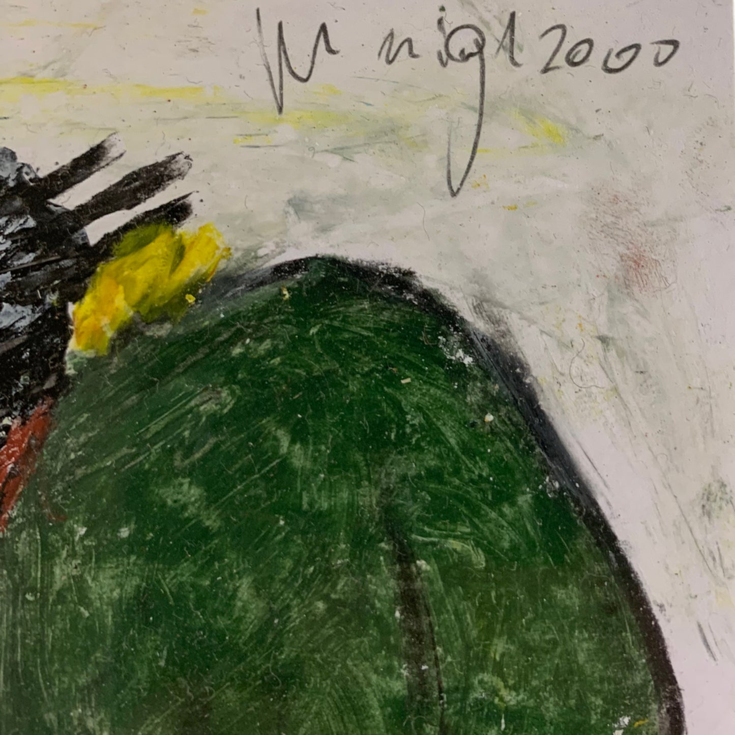 Gerald Nigl - Abstraktes Gemälde - 2000 - mit Rahmen