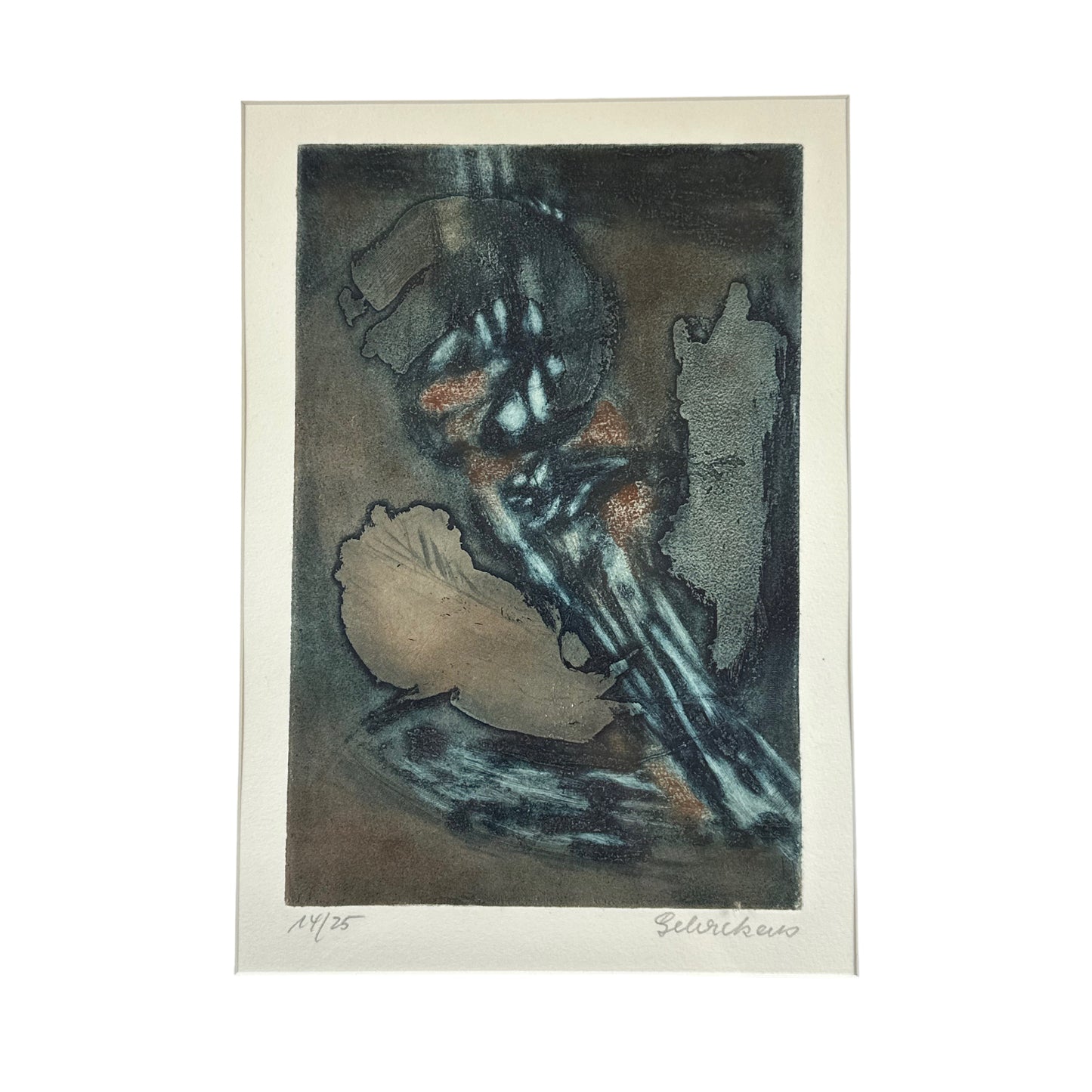 Unknown Artist - Abstraktes Bild - mit Rahmen