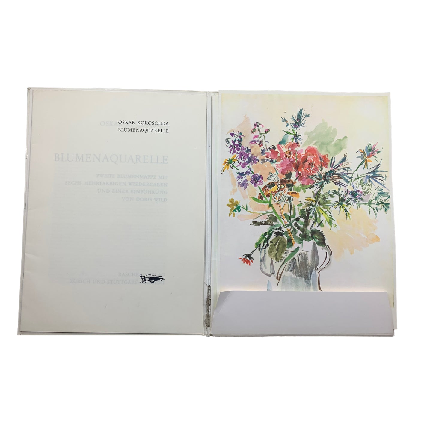 Blumenaquarelle II - Oskar Kokoschka - Rascher Verlag