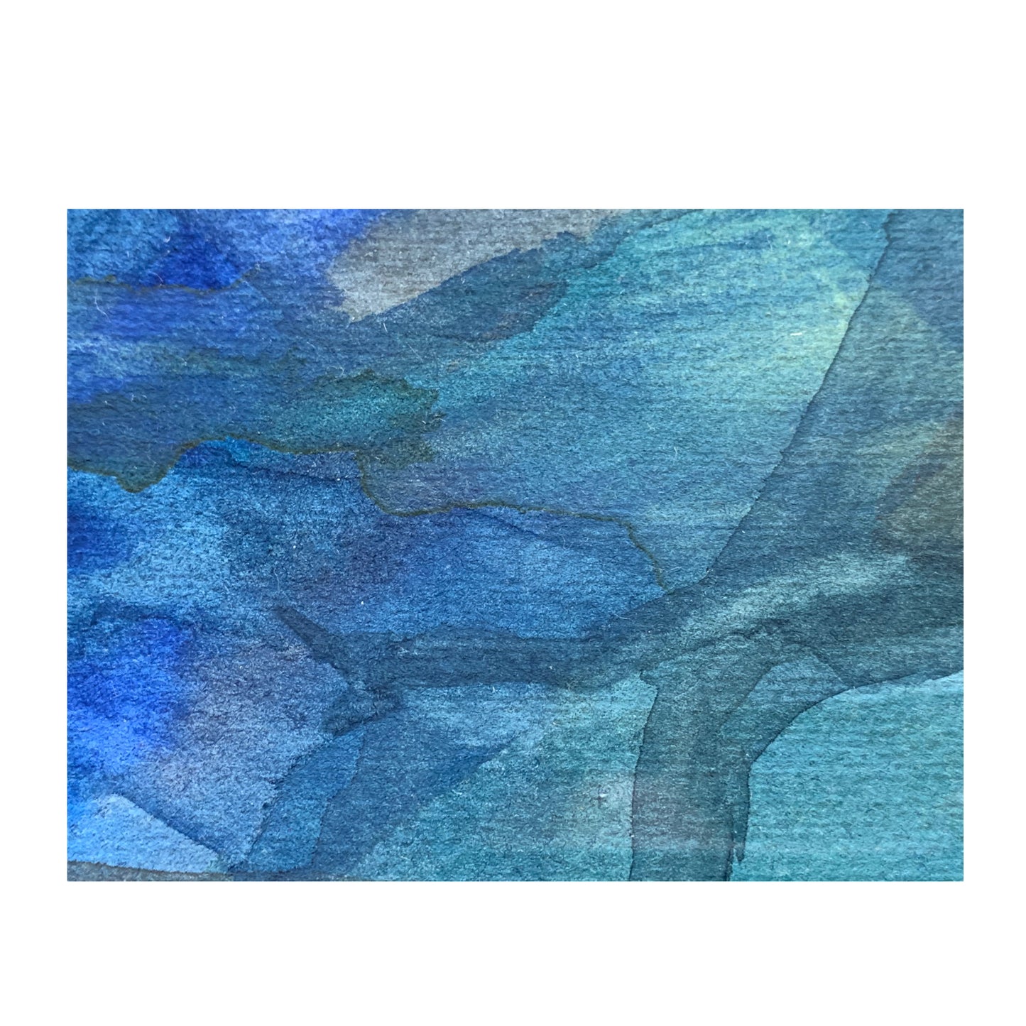 Igor Leontiev - Abstraktes Aquarell Gemälde - 2000 - gerahmt