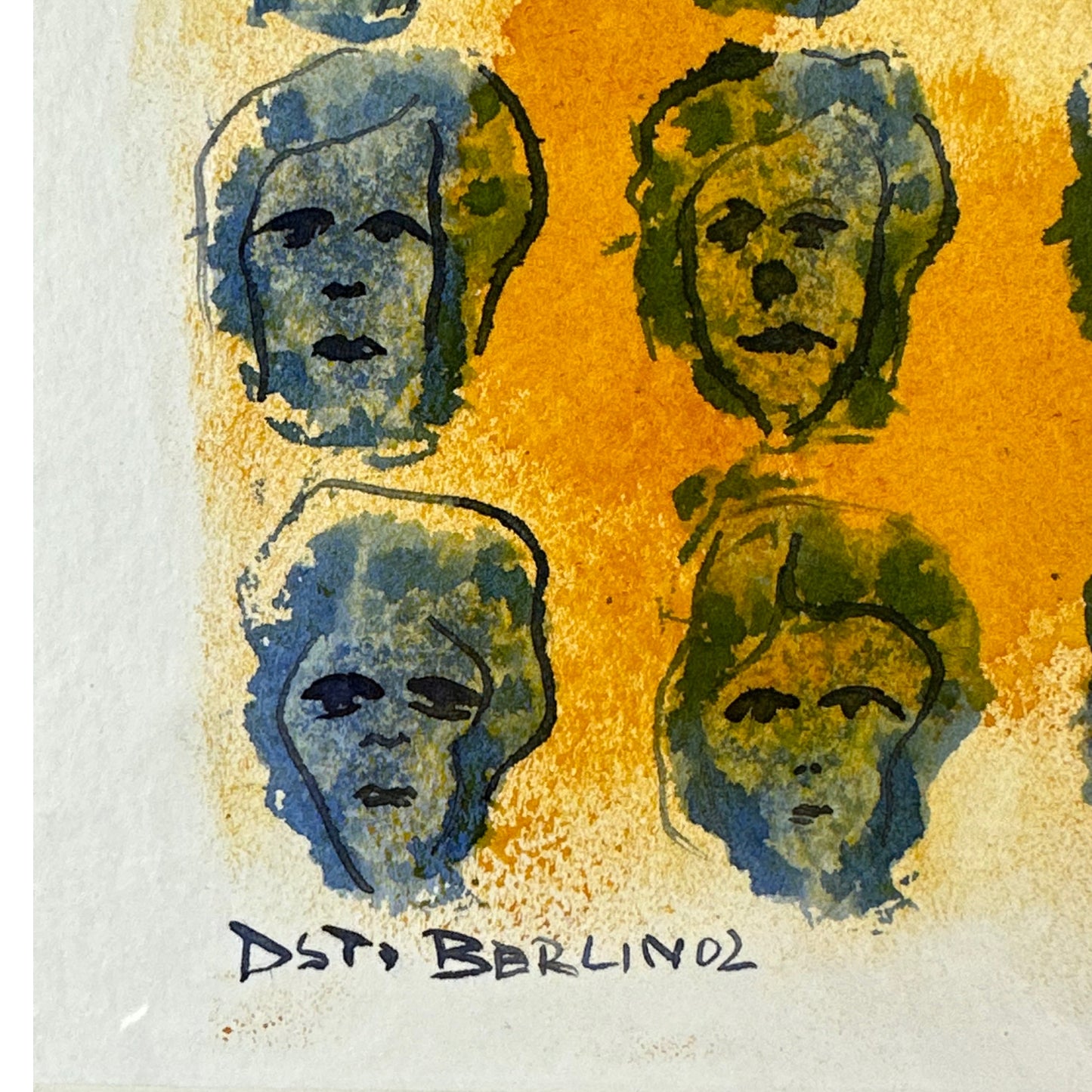 Ost Berlin - Abstrakte Portraits - 2002 - mit Rahmen